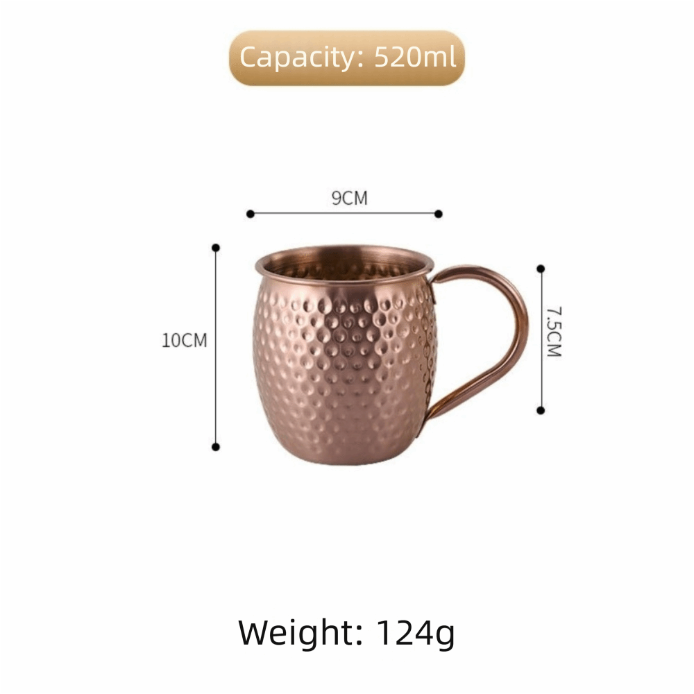 Espresso Shot Glass - Kreatywny kubek Moscow Mule 520ml, nierdzewny